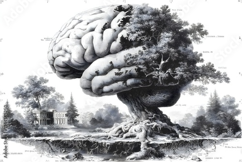 Conceptual Tree Representing Human Brain