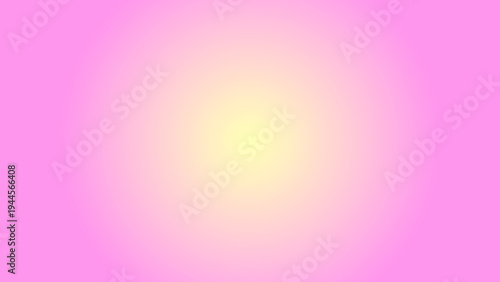 Abstract yellow, pink glowing gradient background, soft light in the center. Smooth vibrant color, luminous backdrop. Disco party posters, music events, club flyers, banners, presentations, design