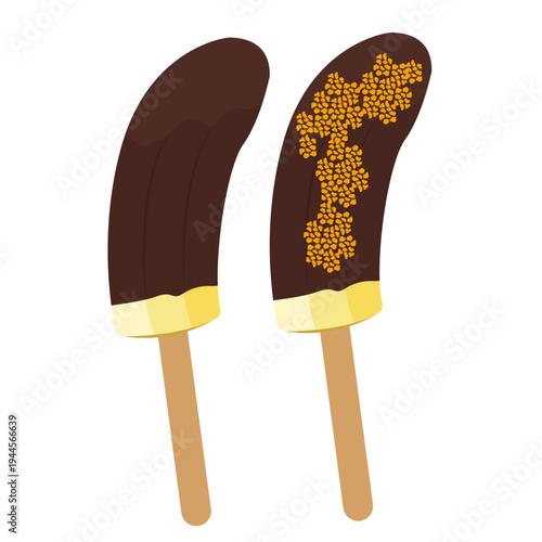chocolate dipped bananas, frozen banana pops.