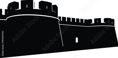 vector illustration of castle