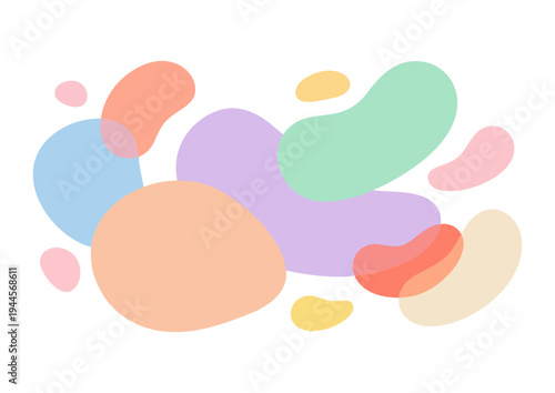 Modern geometric pattern background with simple shapes and colorful minimal design style.