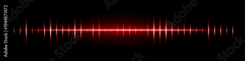 Horizontal white light waveform composition. Bright glowing line, vertical pulse spikes, radiant center, dark gradient backdrop, abstract audio signal atmosphere, luminous digital energy effect