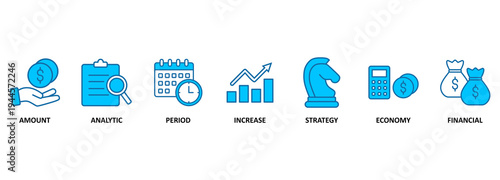 Banner sales growth concept. The amount by which the average sales volume of a company's products or services has grown, typically from year to year.