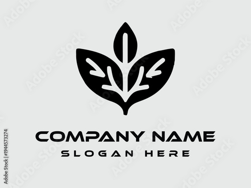Vector logo design for farming, wheat farm, farm field, natural harvest, farmer association and more