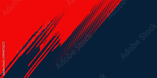 Halftone dots red and blue color pattern gradient grunge texture background. Dot pop art comic sport style vector illustration. grunge vector dots . eps 10