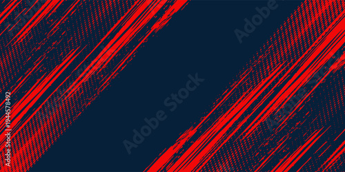 Halftone dots red and blue color pattern gradient grunge texture background. Dot pop art comic sport style vector illustration. grunge vector dots . eps 10