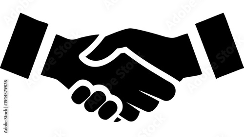 Corporate handshake partnership icon