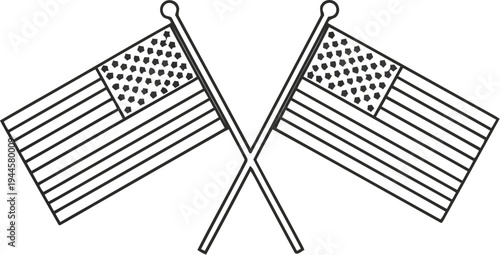 A black and white drawing of a broken chain link