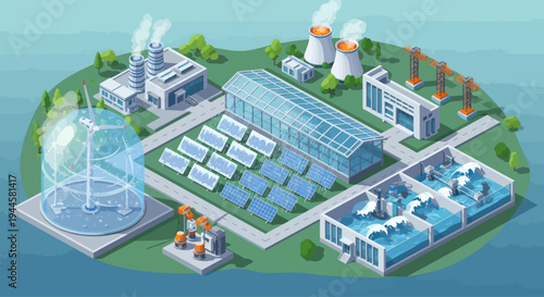 Sustainable Energy Sources: Solar, Wind, Hydro, Greenhouse, Power Plants