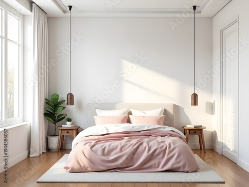 Minimalist Bedroom Design with Bed