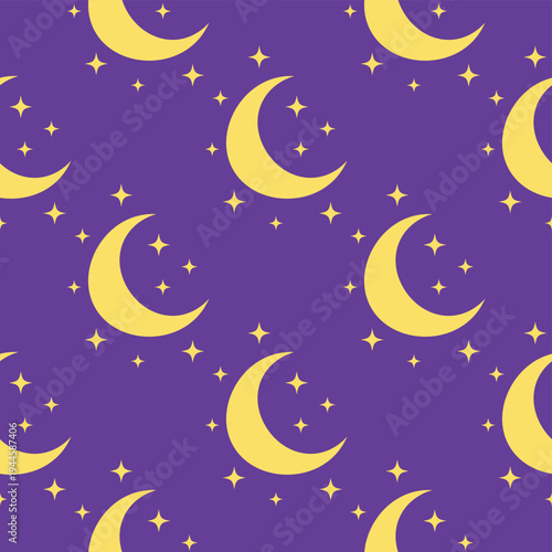 Silhouettes Magic symbols seamless pattern, with magical elements such as snake, eye, tarot cards, hand, skull, potion, moon, butterfly, mushrooms, stars. Witchcraft theme symbols and elements.