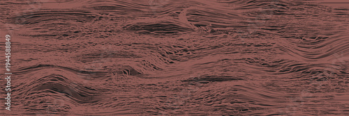 Mahogany wood texture with horizontal veins. Vector red wood background. Lining boards wall. Dried planks. Painted wood. Swatch for laminate