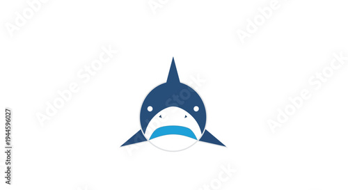 Illustration of a smiling dolphin face.