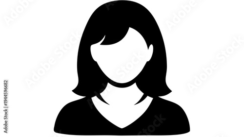 Female student avatar vector icon