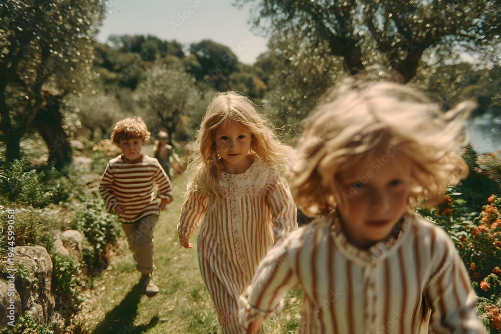Fototapeta premium Summer Gathering in a Serene Garden