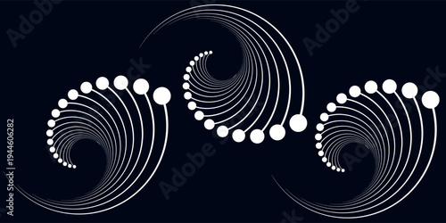 Radial lines abstract geometric element. Spokes, radiating stripes.vector illustration