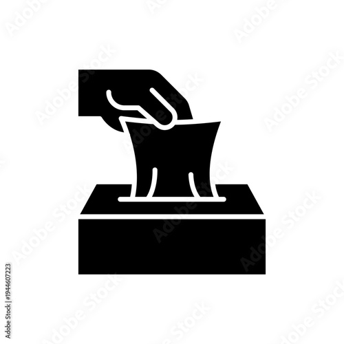 Hand pulling sheets from tissue box icon set. Wipe hand with towel, damp cloth, paper, fabric, napkin, tissue icons, label, logo, symbol, black, line, vector illustration. Keep clean hands wet or dry.