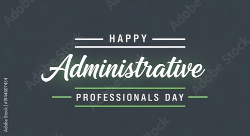 Administrative professionals day celebration greeting card or poster design