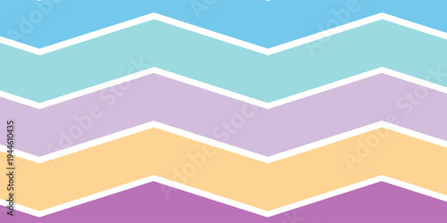 colorful zig zag papercut background design