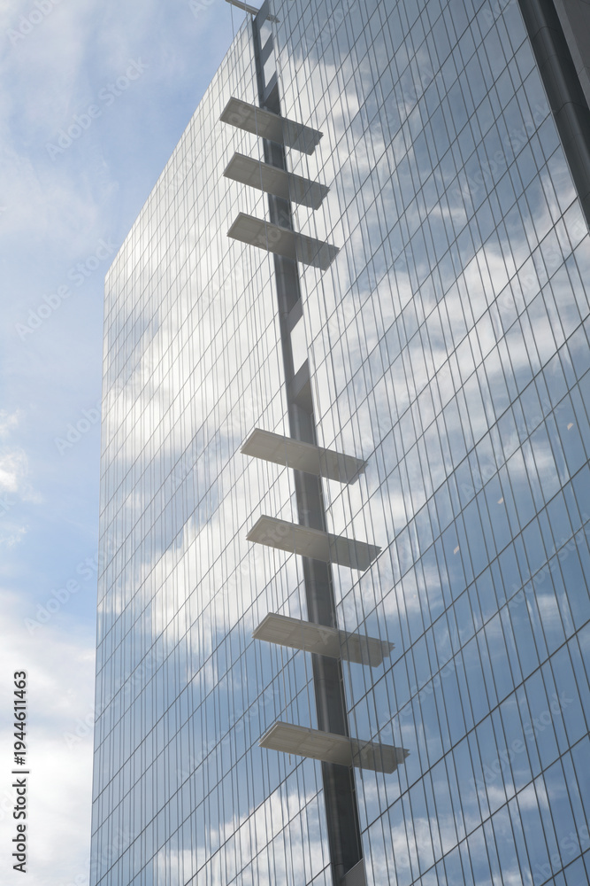 Fototapeta premium exterior of The Ontario Court of Justice, a 17‑storey courthouse designed by Renzo Piano Building Workshop with NORR Architects, completed in 2023, 10 Armoury St, Toronto