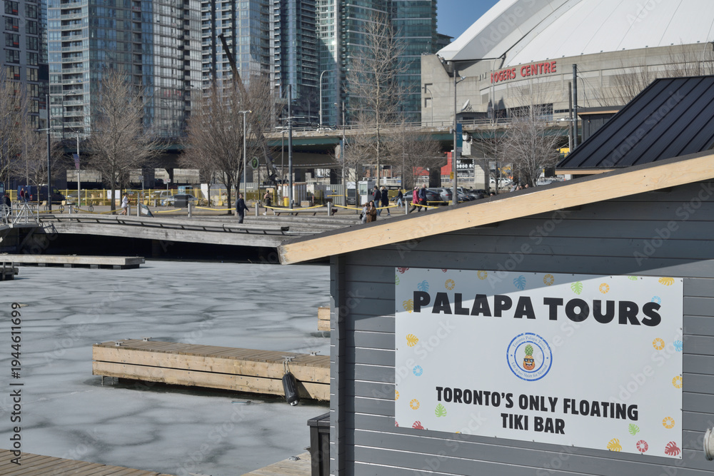Fototapeta premium Toronto Palapa Tours a boat tour agency at 319 Queens Quay W