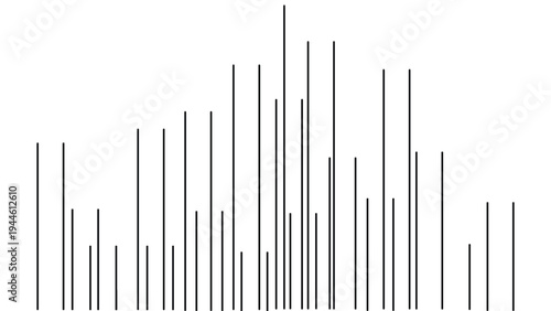 Vertical bar chart icon representing financial growth analytics revenue performance and investment portfolio tracking