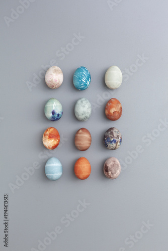 Easter eggs dyed using a natural method