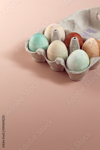 Easter eggs dyed using a natural method