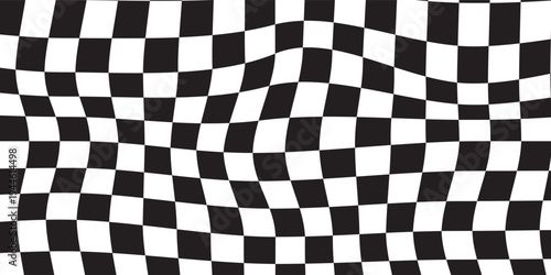 Black and white checkered pattern, Checkerboard seamless pattern
