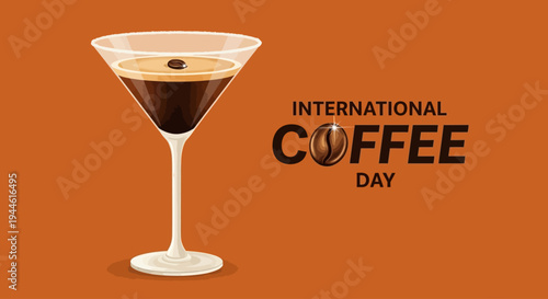 Celebrate International Coffee Day with a Delicious Espresso Martini in a Glass A Toast to the Beloved Beverage