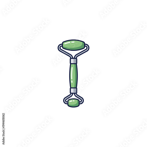 Jade Roller Tool Pop Vector