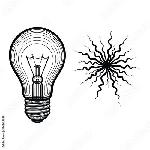 Light Bulb Idea Burst Commercial