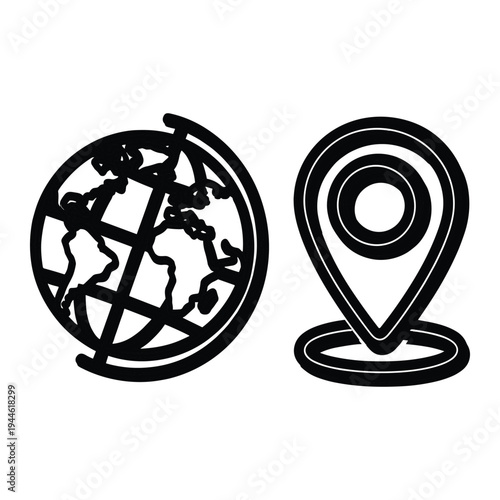 Globe Location Pin Business Strategy