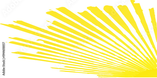 Abstract vector illustration of a bright orange and yellow sunburst background featuring warm golden rays and a summer sunlight pattern with an artistic spaghetti pasta texture design