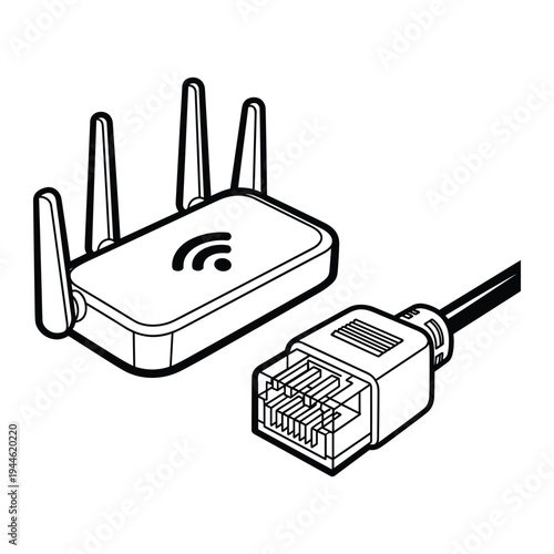 Router Network Cable Connection Technology