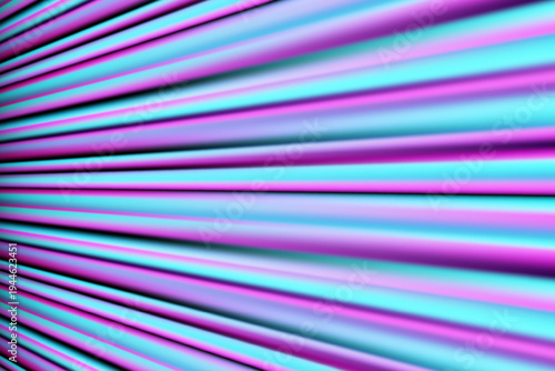 Abstract futuristic neon light beams in cyan and purple gradient forming dynamic speed lines on dark background, representing digital technology, data flow, cyber network motion and sci fi energy.