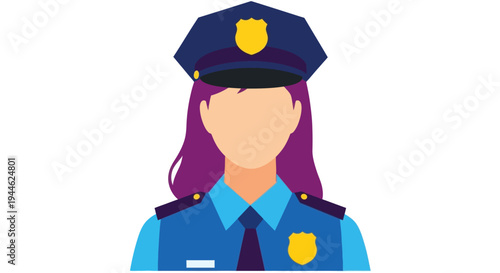 Female Police Officer Icon