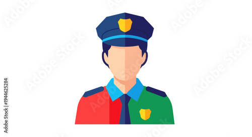 Police Officer Icon - Law Enforcement Uniform, Security, Authority, Justice