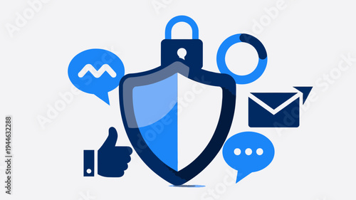 Data Security and Privacy Protection Concept Illustration