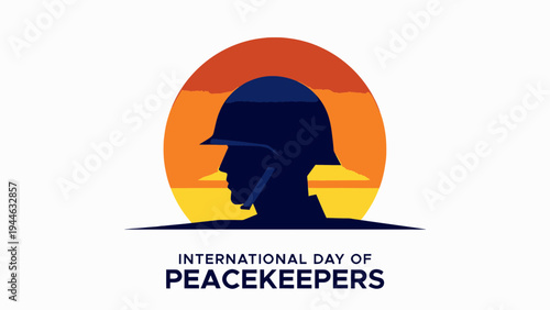 International Day of UN Peacekeepers Logo illustration
