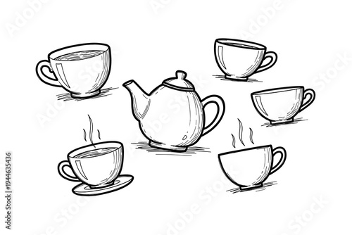 Adventure hiking emblem with mountain and boots in black and white design