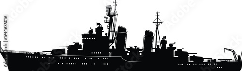 Mobile rocket launcher battery firing tactical missiles in coordinated salvo attack silhouette isolated on white background