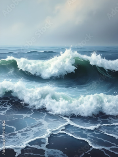 waves, wave, ocean, sea, beach, shore, coast, seaside, surf, water, tide, foam, splash, ripple, current, marine, seascape, horizon, sky, clouds, sand, coastline, bay, lagoon, tropical, summer, sunligh