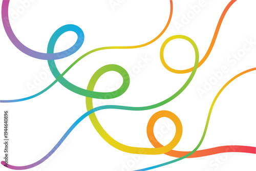 Abstract gradient waves and flowing ribbons form vibrant patterns. abstract bold wavy lines and swirls. colorful wavy lines .