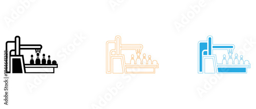 Bowling pin setting machine icon