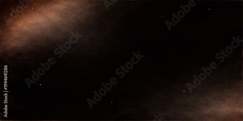 A dark vintage grunge concrete wall texture backdrop featuring an abstract pattern of stars and particles with a blank rough surface frame for text design