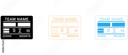 Cricket scoreboard templates