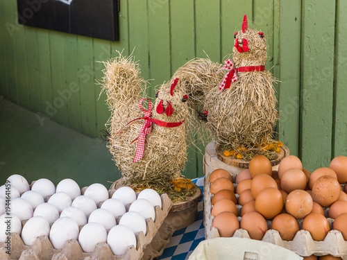 Múnich, Alemania, en el mercado ya se vende la Pascua