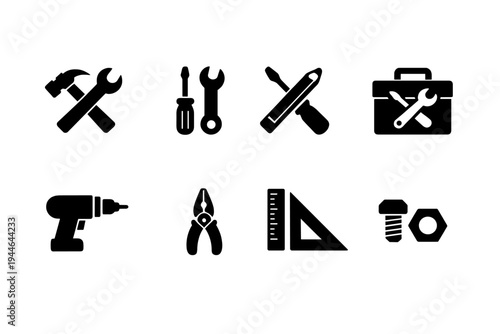 This high-contrast black and white image displays abstract white outlines of stylized letters or geometric shapes set against a deep black background, evoking a sense of mystery.