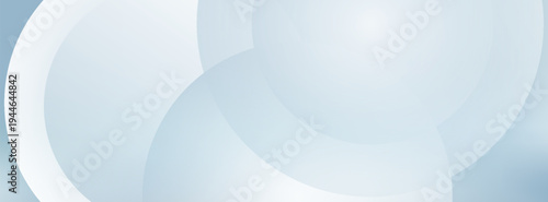 Abstract Pale Blue Overlapping Concentric Circle Segments forming a Wave or Cloud Pattern with a Soft Gradient,